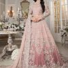 Maria B Pink Exclusive Net Maxi Replica