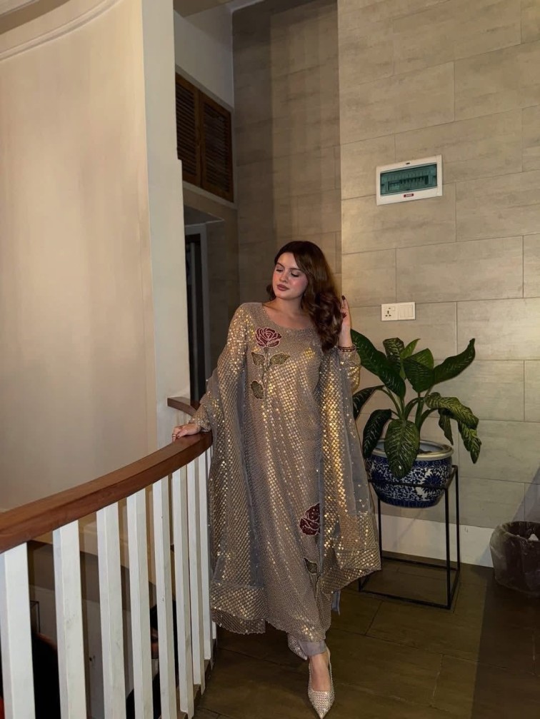 Nureh Grey Formal Collection Chiffon Replica - Image 5