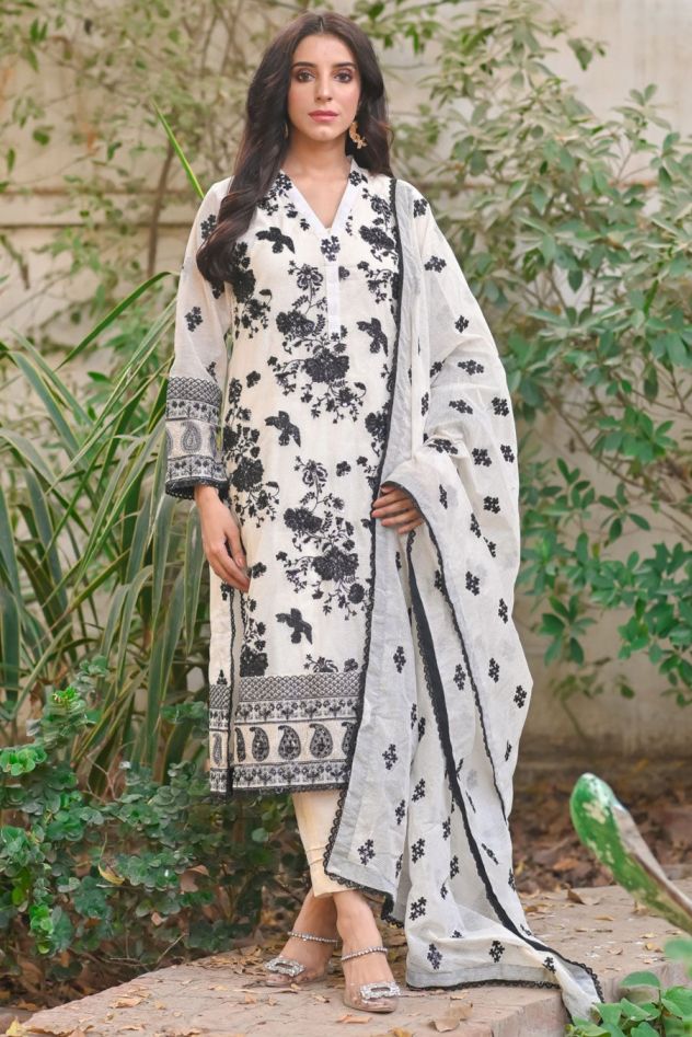 Shrenz White Formal Collection Chiffon Replica