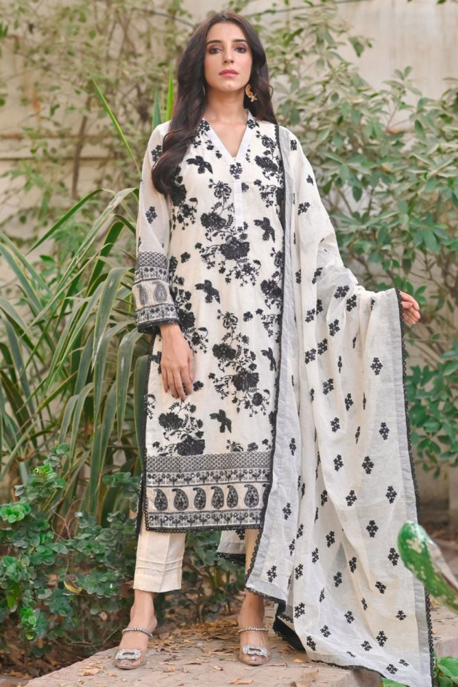 Shrenz White Formal Collection Chiffon Replica - Image 3