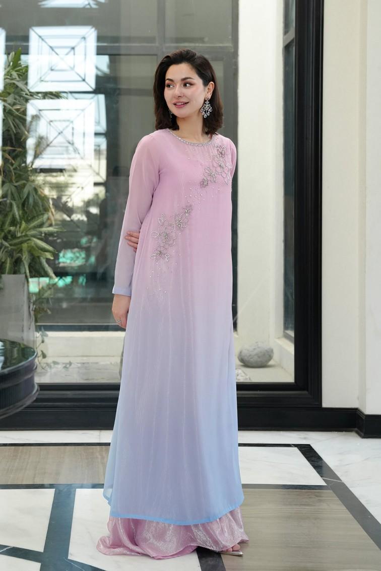 Lulusar Tie-Dye Formal Collection Chiffon Replica