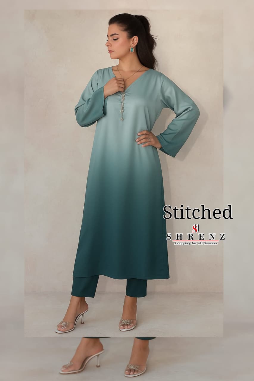 Shrenz 3 Piece Printed Silk Stitched Collection