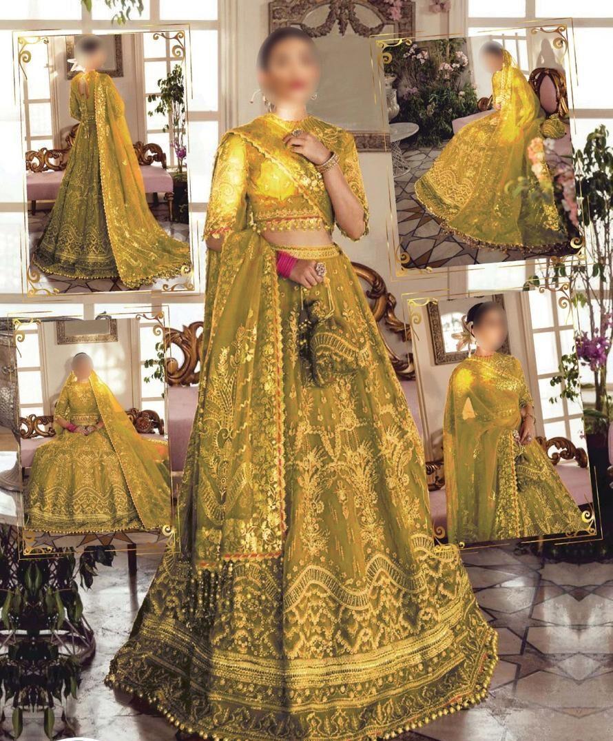 Alternative view of Afrozeh Mehendi Net Bridal Collection Maxi Replica