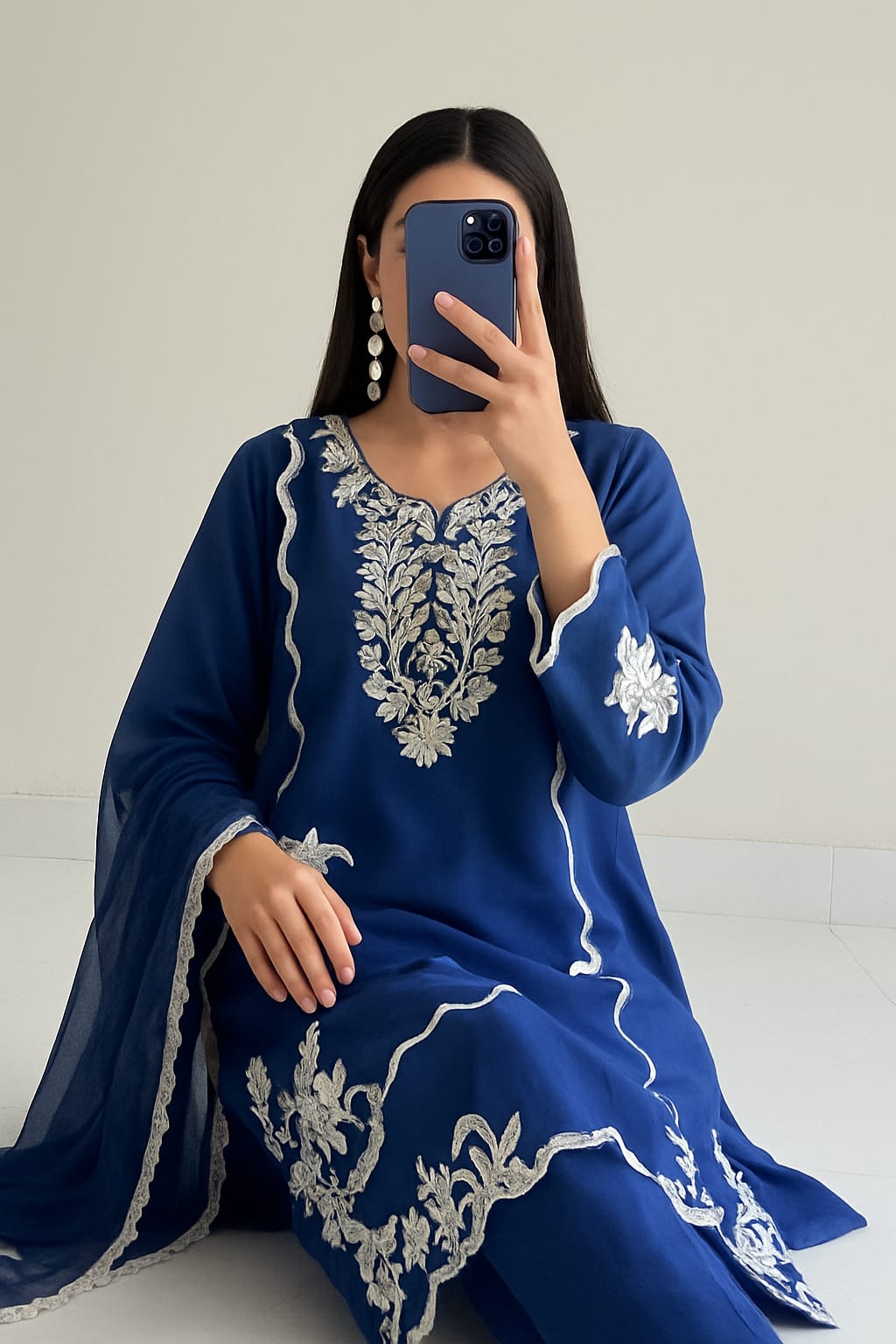 Shrenz 3 Piece Silk Stitched Collection - Image 2