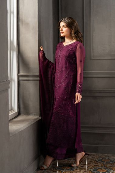 Azure Burgundy Formal Collection Chiffon Replica - Image 4