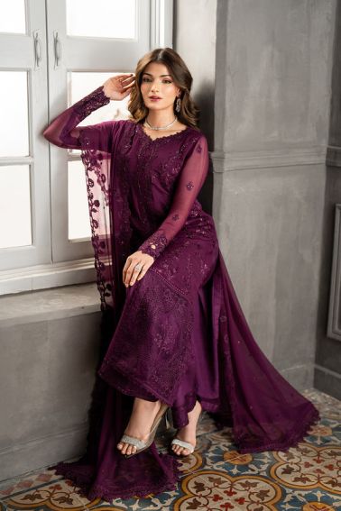 Azure Burgundy Formal Collection Chiffon Replica - Image 5
