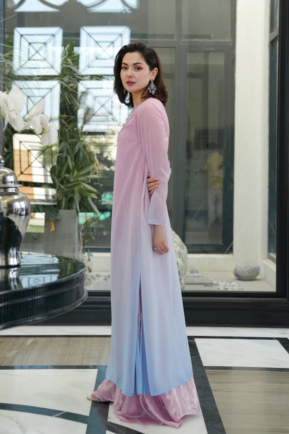Lulusar Tie-Dye Formal Collection Chiffon Replica - Image 4