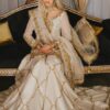 Shrenz White Bridal Collection Chiffon Gharara Replica