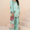 Iznik Seagreen Digital Printed Lawn Collection Replica