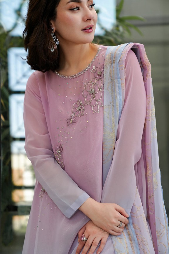 Lulusar Tie-Dye Formal Collection Chiffon Replica - Image 3