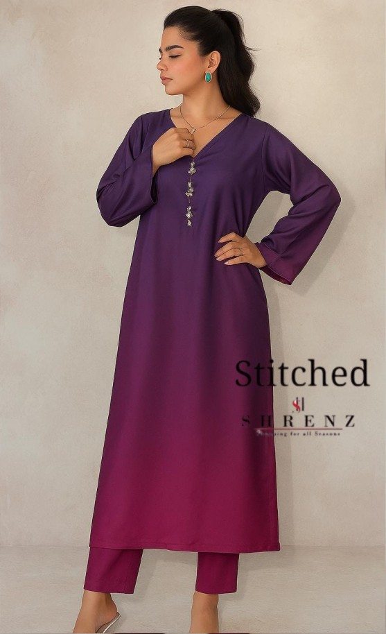 Shrenz 3 Piece Printed Silk Stitched Collection