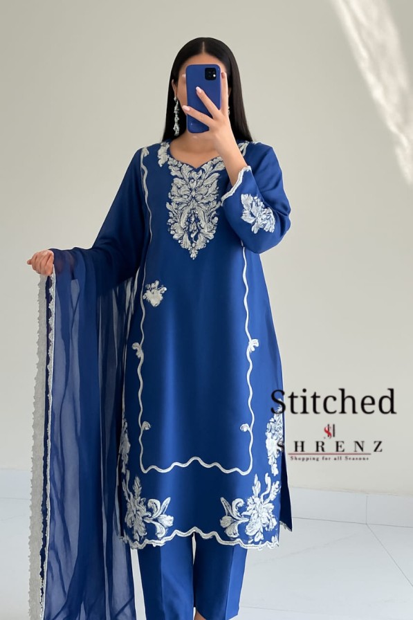 Shrenz 3 Piece Silk Stitched Collection