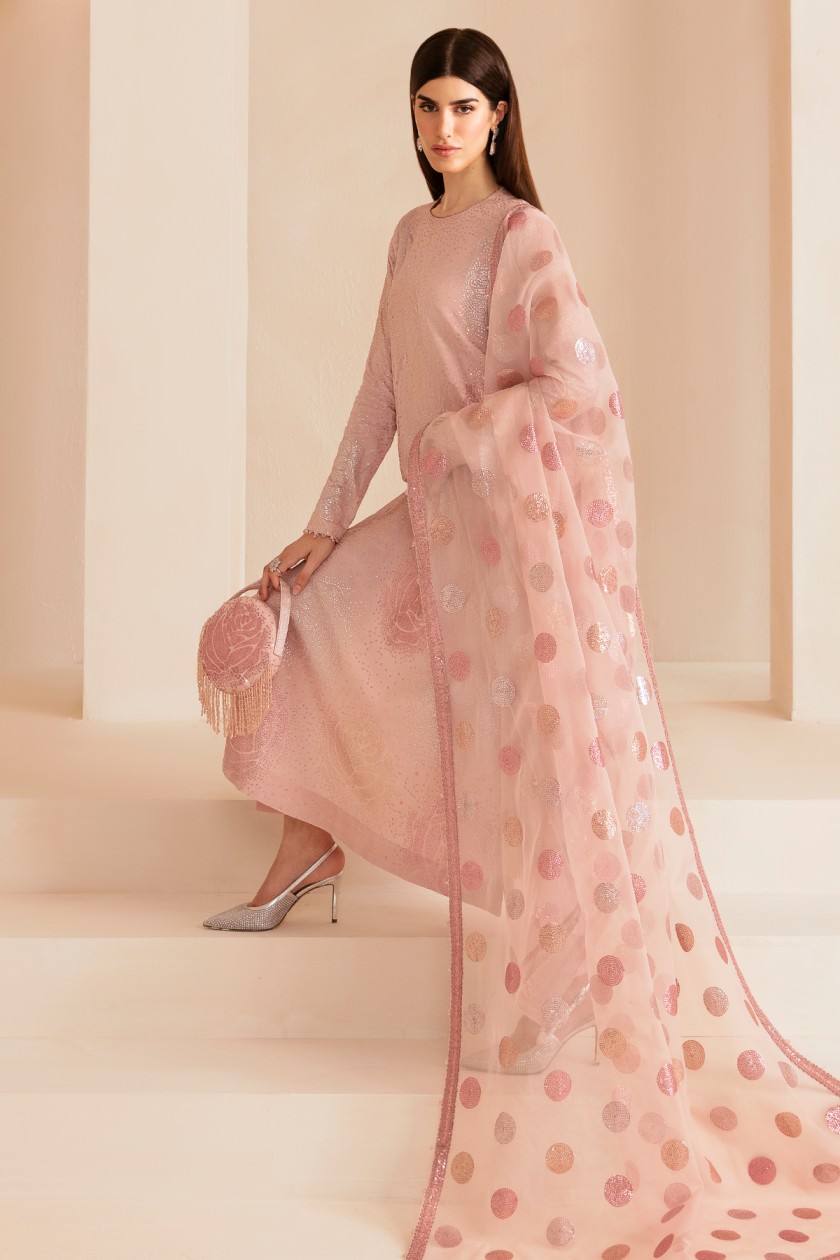 Jazmin Peach Formal Collection Raw Silk Replica - Image 4