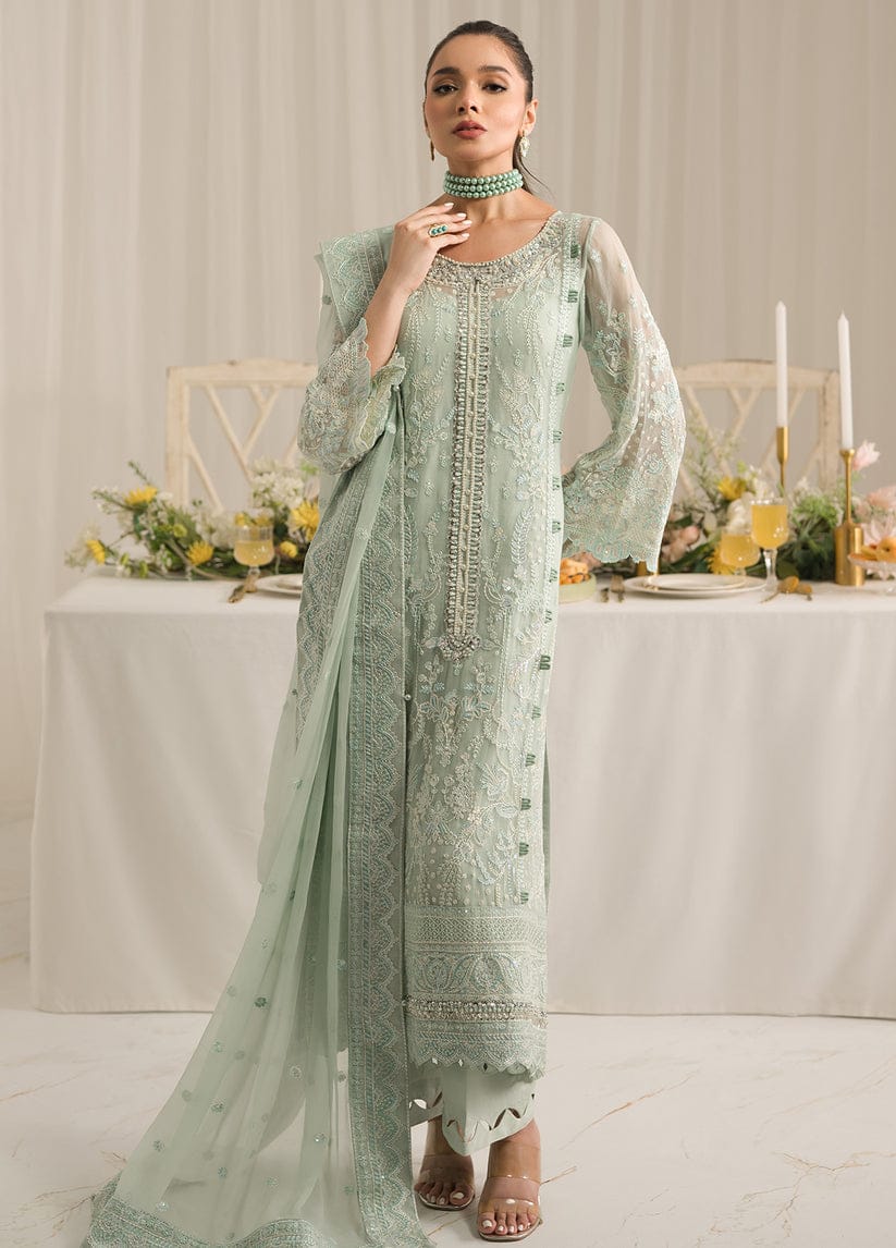 Gulaal Pistachio Formal Collection Chiffon Replica