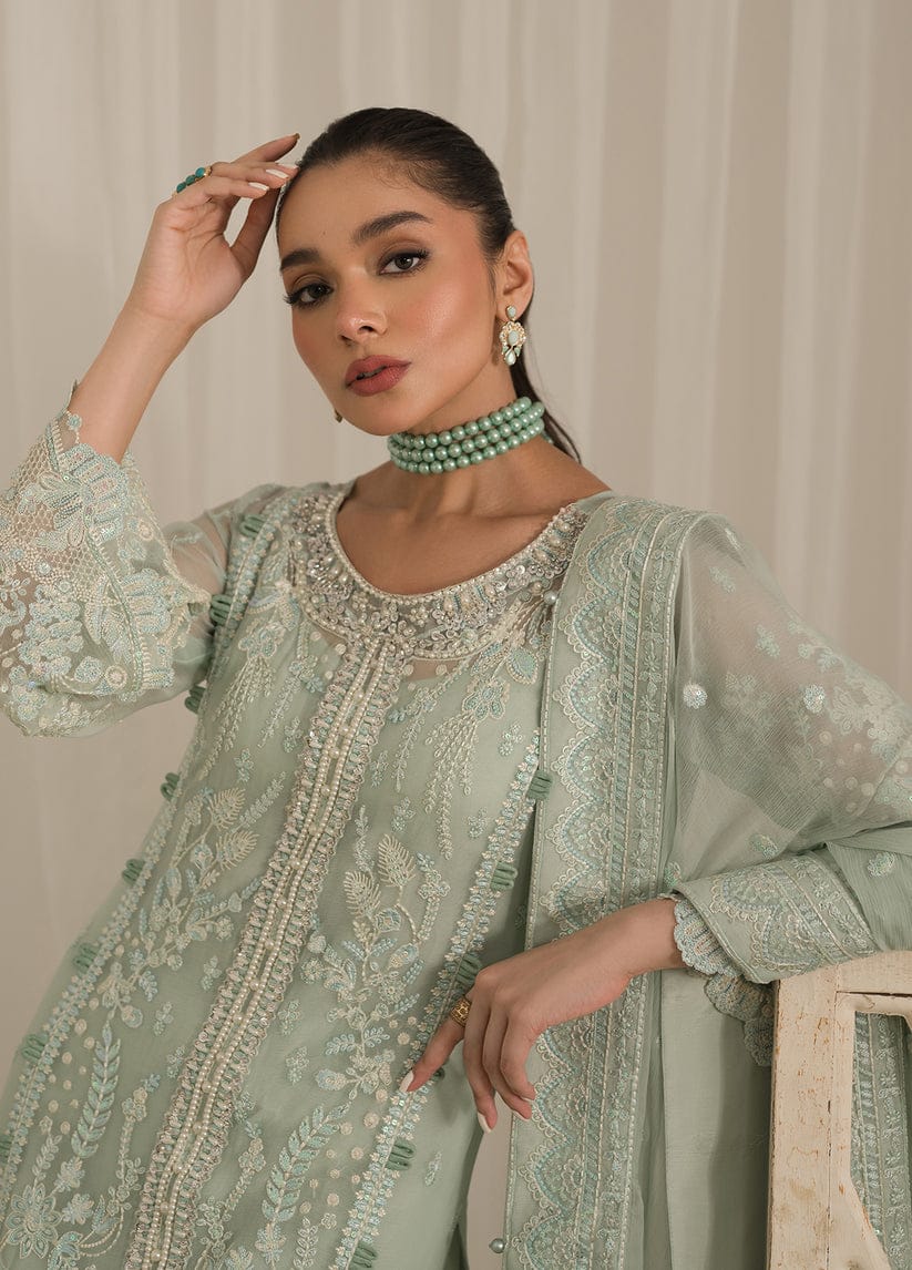 Gulaal Pistachio Formal Collection Chiffon Replica - Image 2