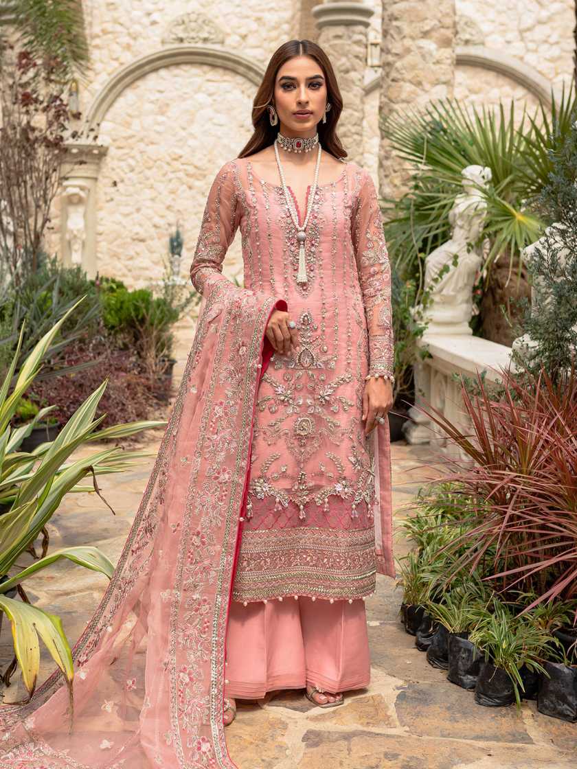 Gulaal Pink Formal Collection Net Replica