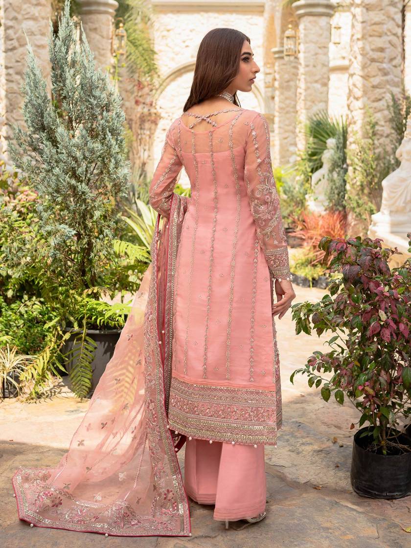 Gulaal Pink Formal Collection Net Replica - Image 5