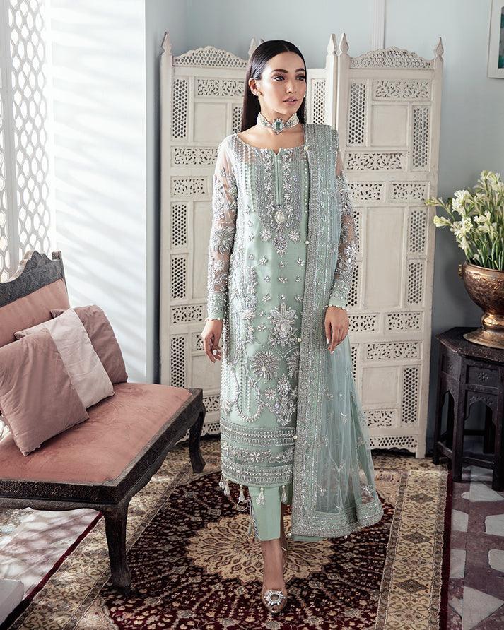 Gulaal Sky Blue Exclusive Net Collection Replica