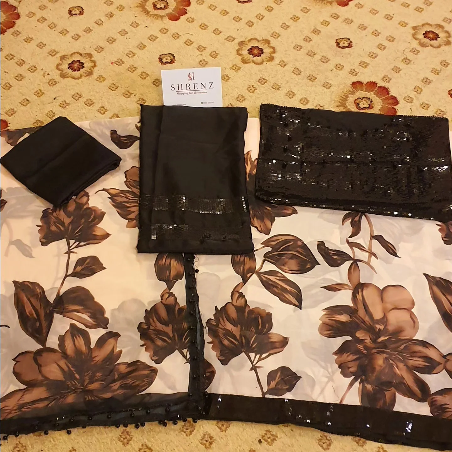 Lulusar Skin Printed Chiffon Collection Maxi Replica - Image 3