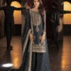 Asim Jofa Grey Formal Collection Chiffon Replica