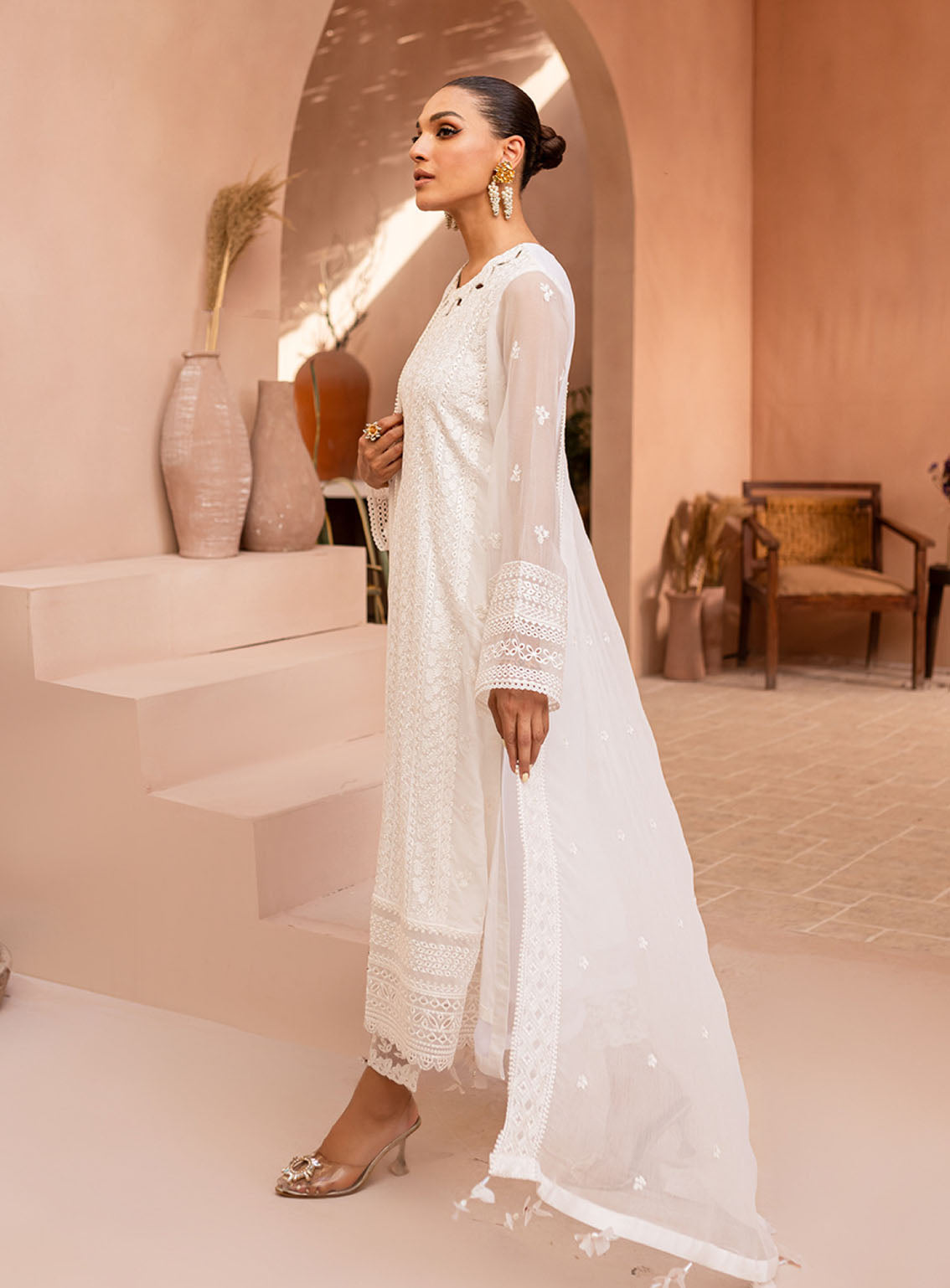 Maryum White Formal Collection Chiffon Replica - Image 5