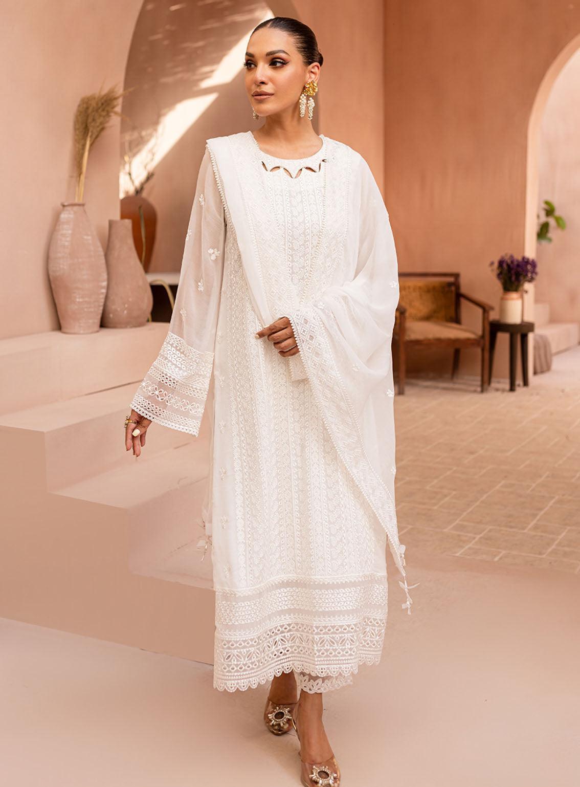 Maryum White Formal Collection Chiffon Replica