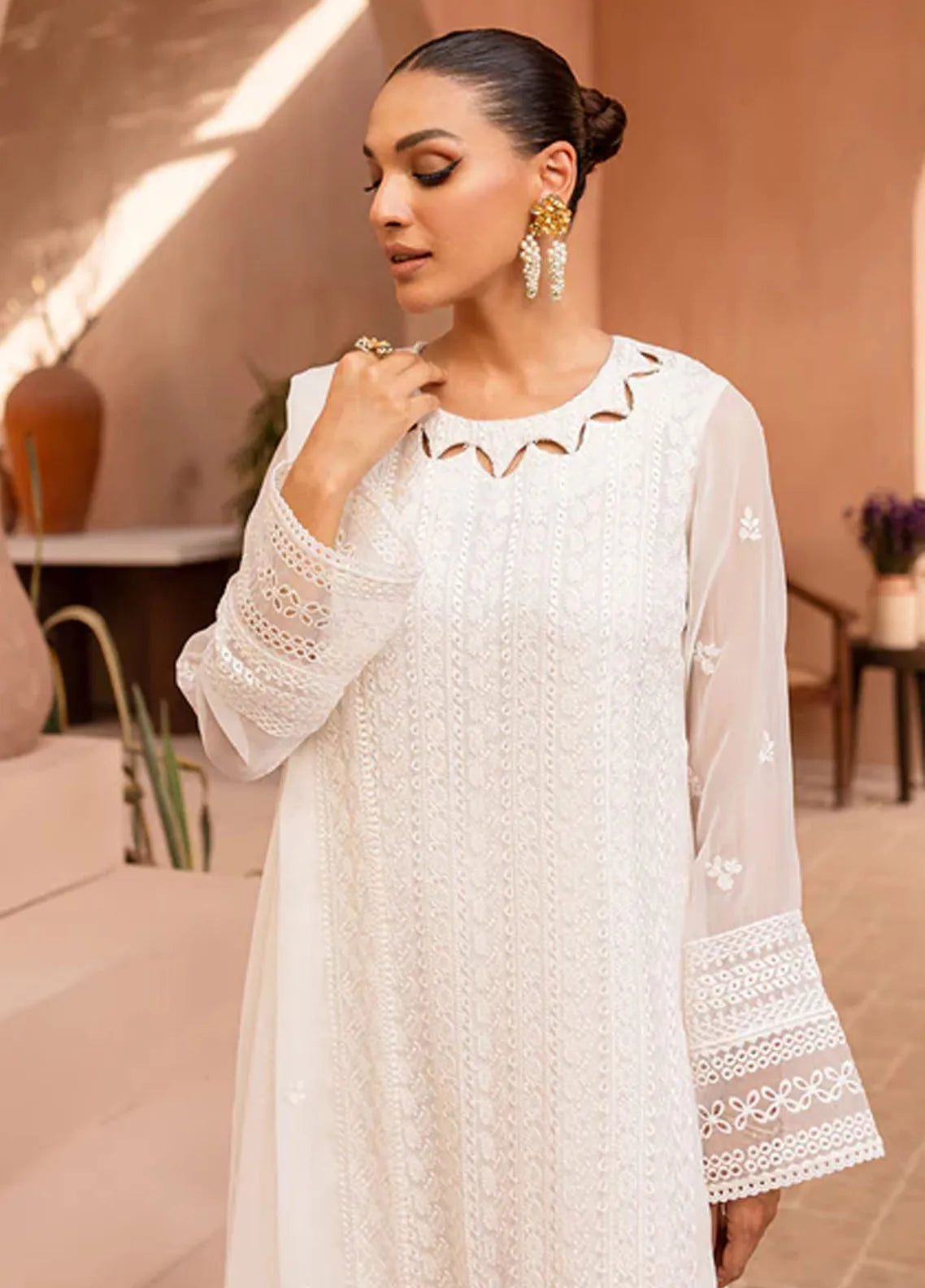 Maryum White Formal Collection Chiffon Replica - Image 3