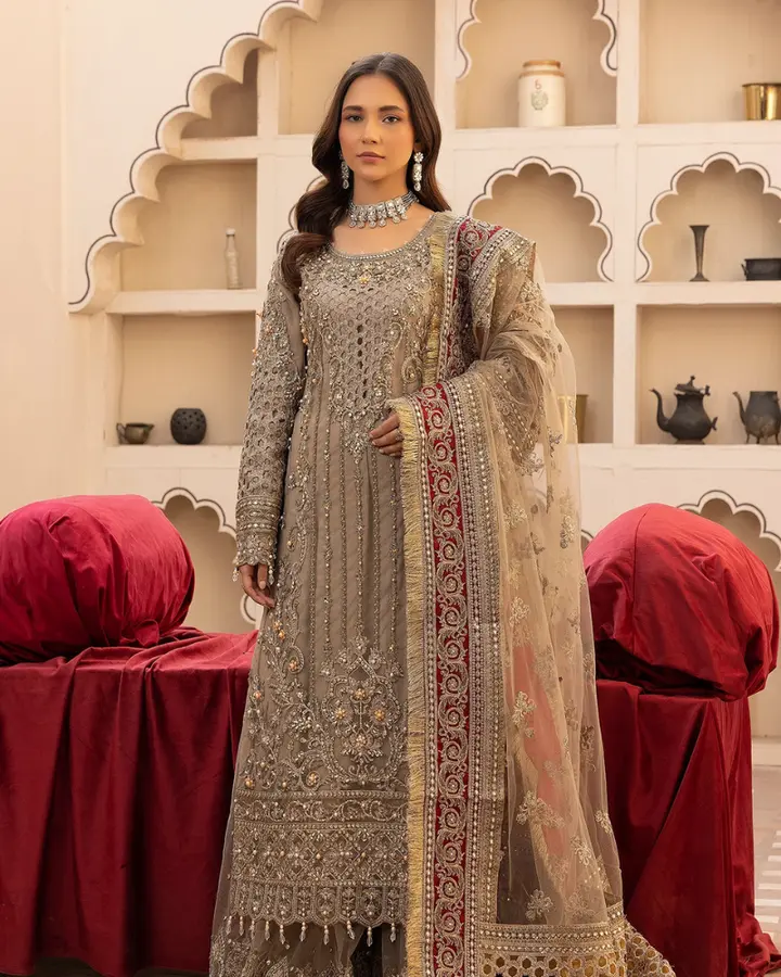 Imrozia Brown Formal Collection Net Replica - Image 2
