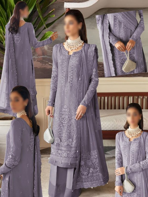 Shrenz Mauve Formal Collection Organza Replica