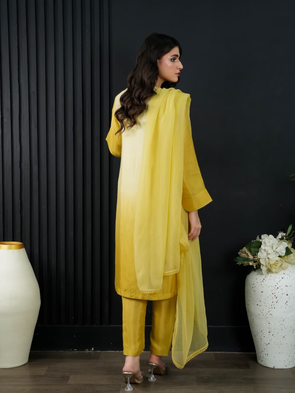 Shrenz 3 Piece Stitched Raw Silk Pret Collection - Image 2