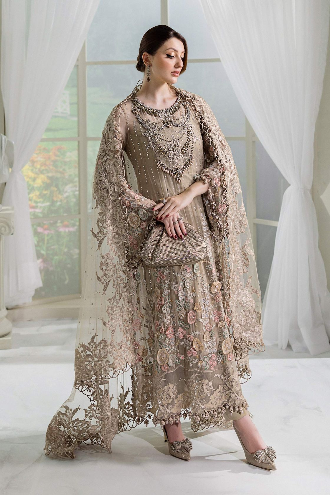 Maria B Skin Formal Collection Chiffon Replica - Image 2