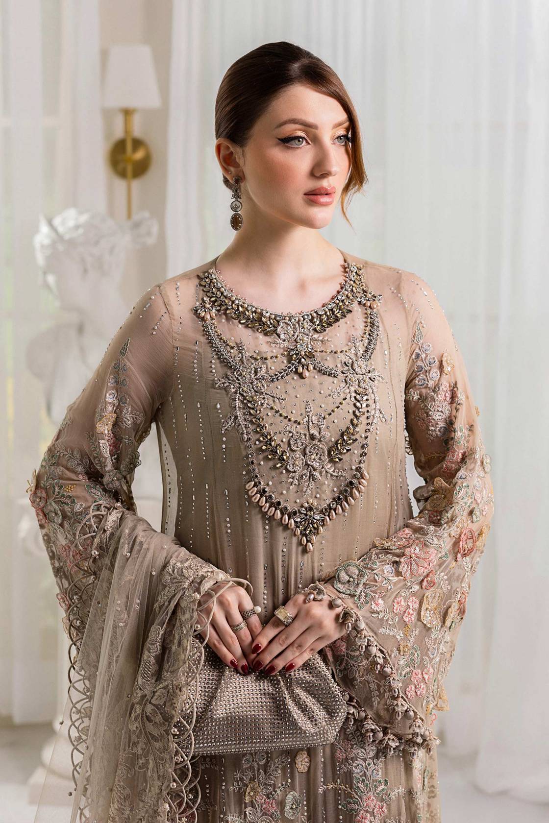 Maria B Skin Formal Collection Chiffon Replica - Image 3
