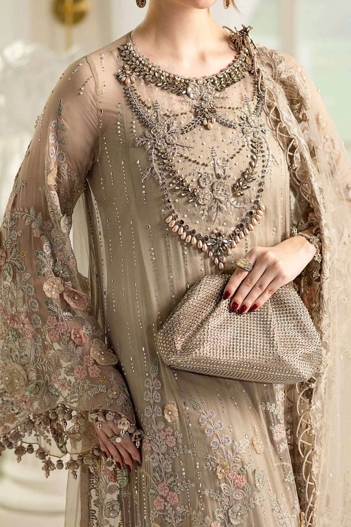 Maria B Skin Formal Collection Chiffon Replica - Image 4