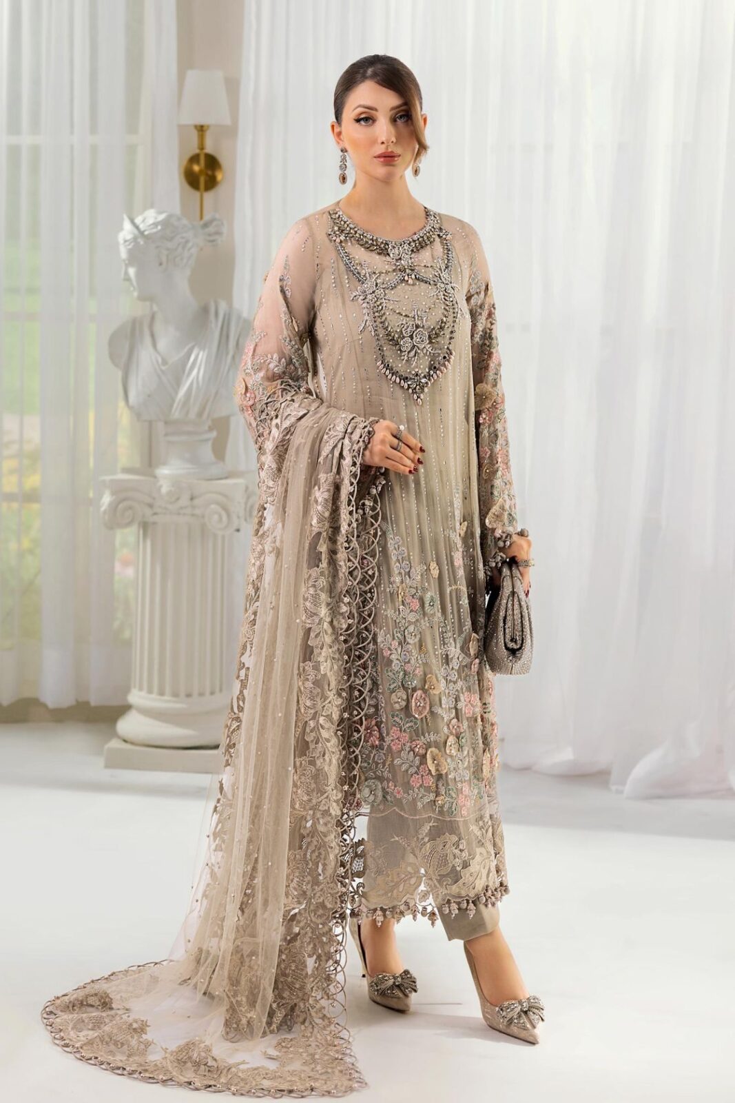 Maria B Skin Formal Collection Chiffon Replica
