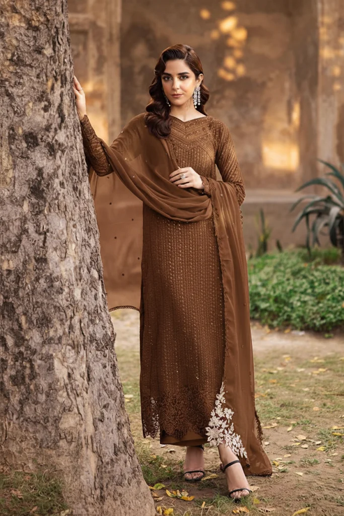 Azure Brown Formal Collection Chiffon Replica