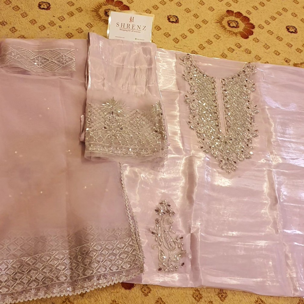 AJR Couture Light Purple Formal Collection Silk Replica - Image 5