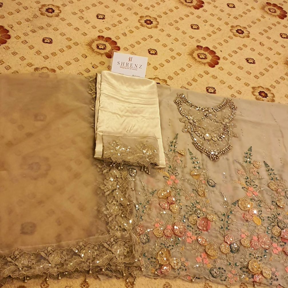 Maria B Skin Formal Collection Chiffon Replica - Image 6