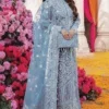Kanwal Malik Sky Blue Formal Net Collection Replica