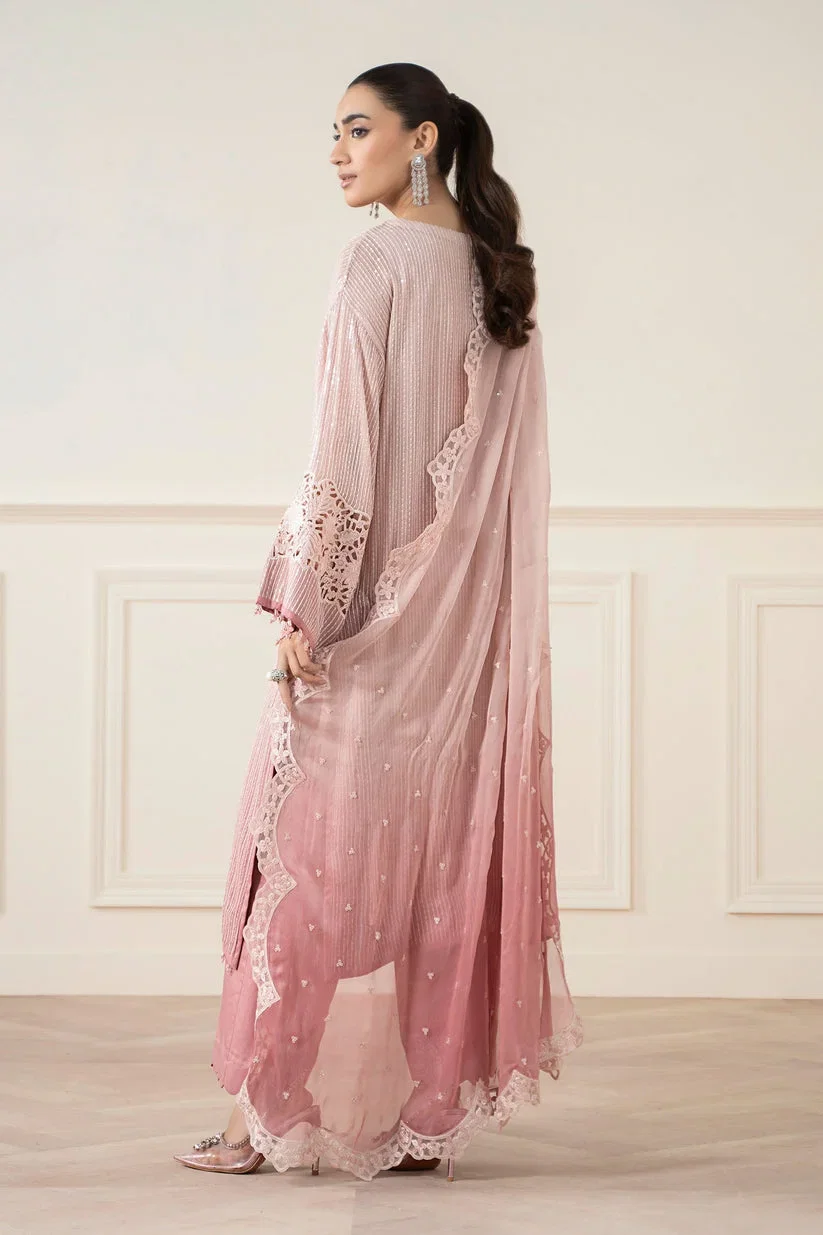 Alternative view of Maria B Peach Formal Collection Chiffon Replica