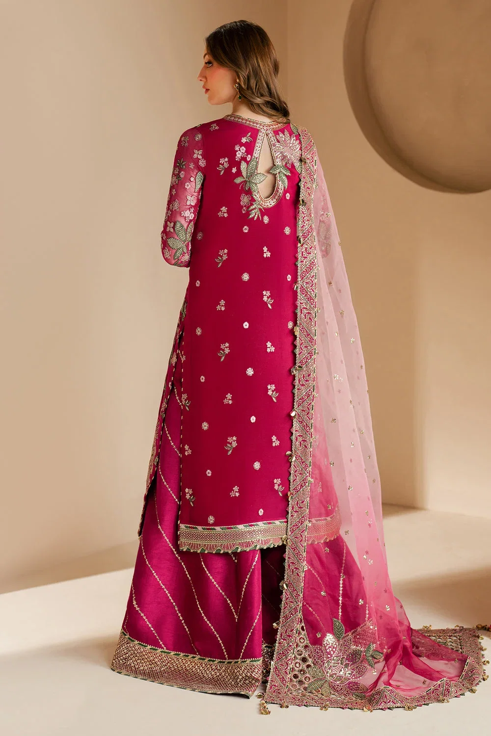 Alternative view of Jazmin Shocking Pink Formal Collection Chiffon Replica
