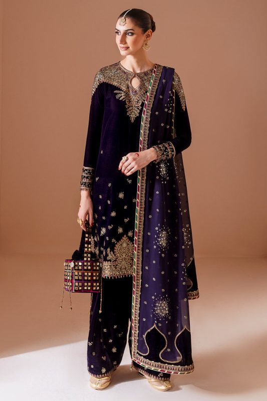 Jazmin Purple Formal Collection Velvet Replica