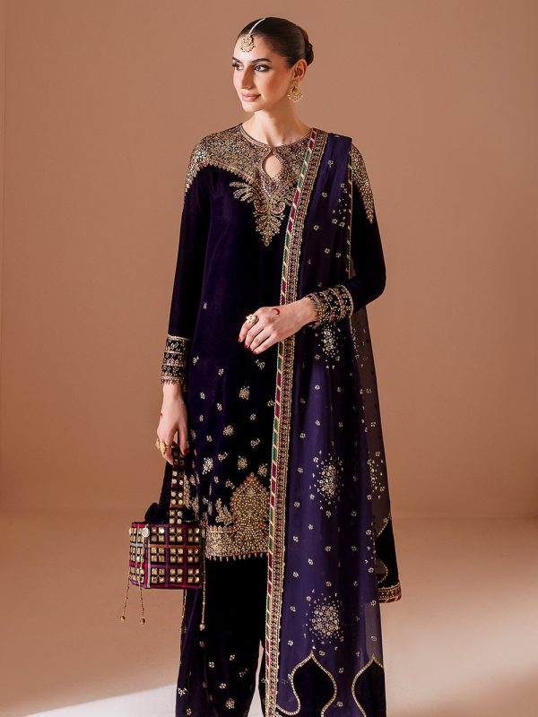 Jazmin Purple Formal Collection Velvet Replica