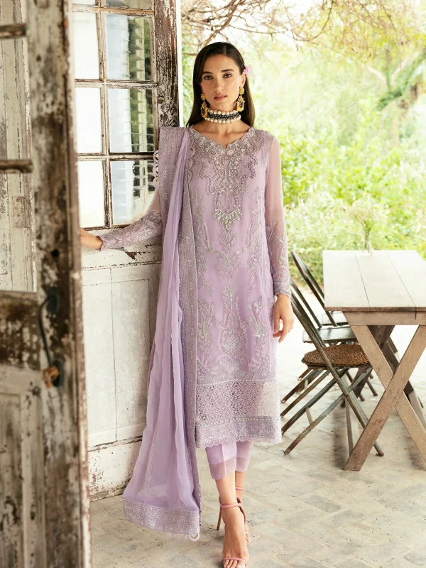 Gulaal Mauve Formal Collection Chiffon Replica