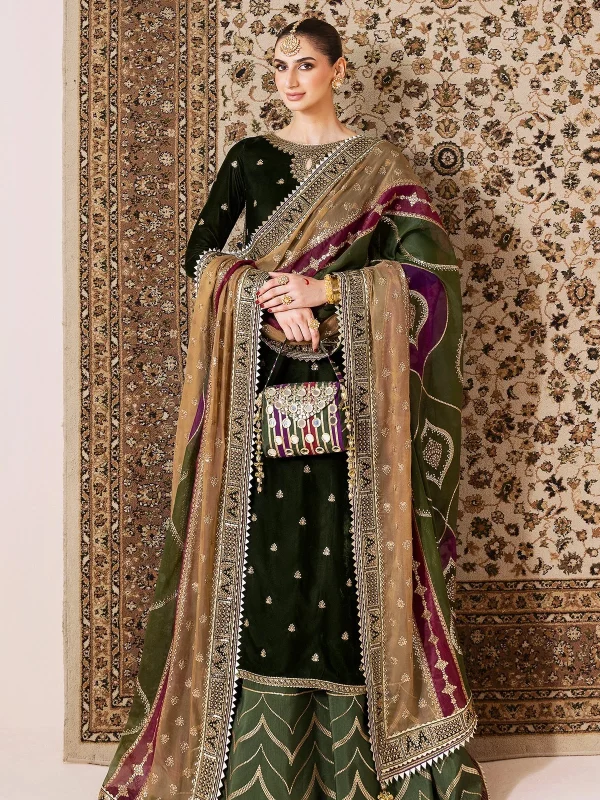 Jazmin Mehendi Formal Collection Velvet Replica