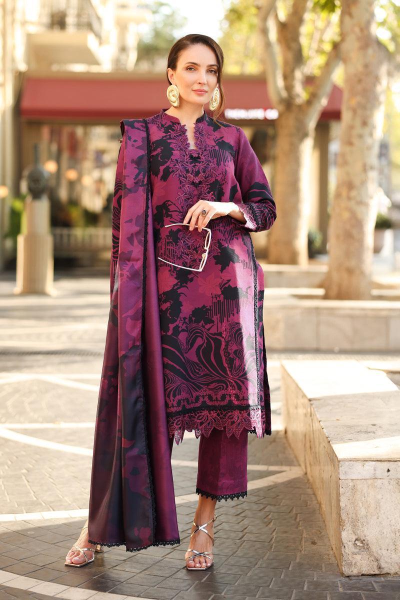 Rang Rasiya Purple Digital Printed Silk Collection Replica