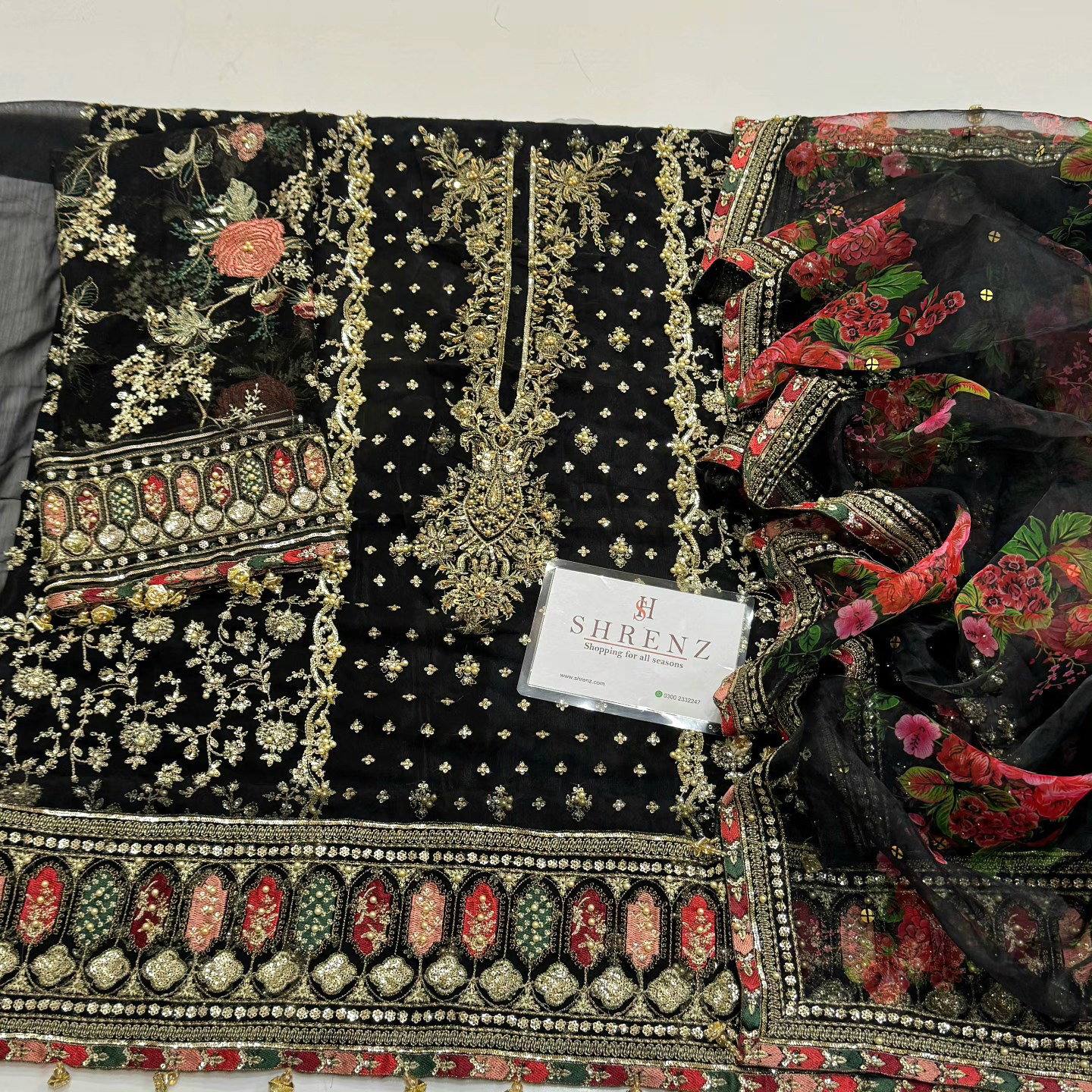 Charizma Jet Black Formal Collection Chiffon Replica - Image 3