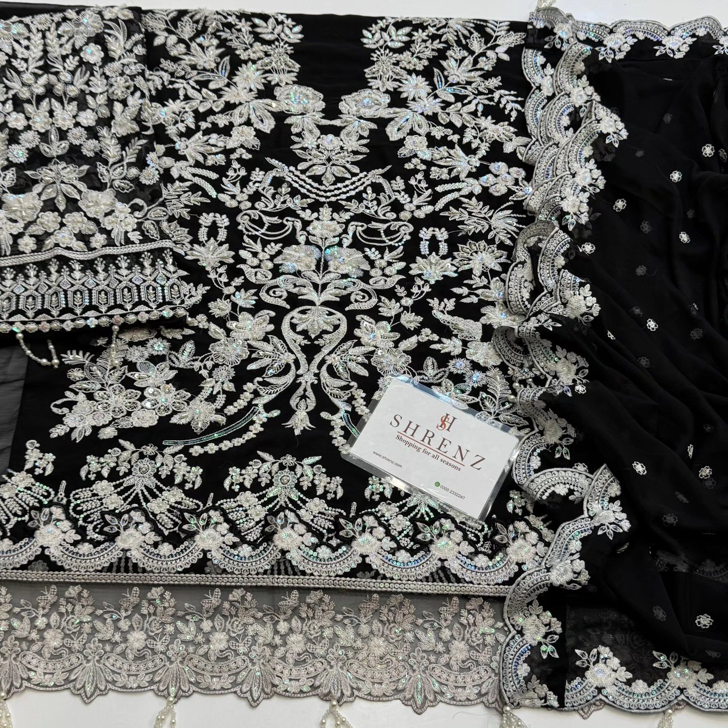 Serene Jet Black Formal Collection Chiffon Replica - Image 3