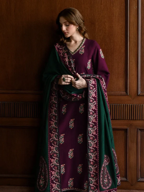 Batik Maroon Formal Cotton Collection Replica
