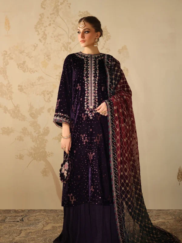 Baroque Purple Velvet Collection Replica