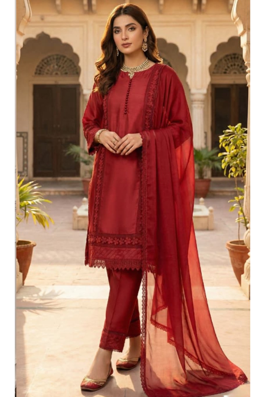 Shrenz 3 Piece Stitched Silk Collection